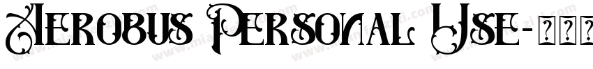 Aerobus Personal Use字体转换